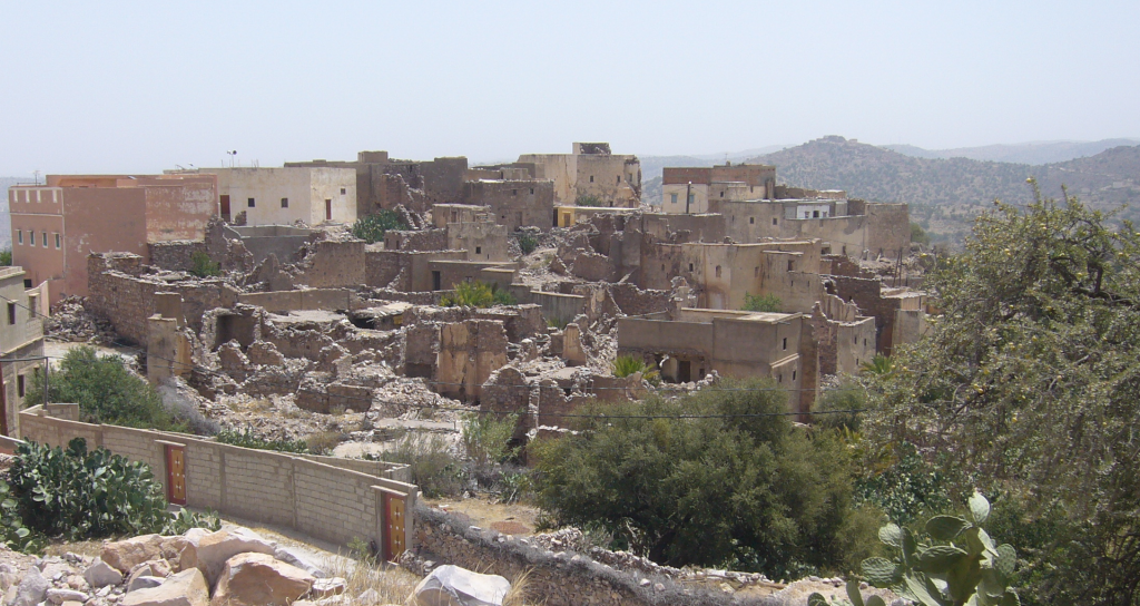 le village d'agni n ali en ruine